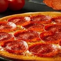 New York Pepperoni · Triangle cut slices with pepperoni over provolone & housemade creamy Parmesan garlic butter ...