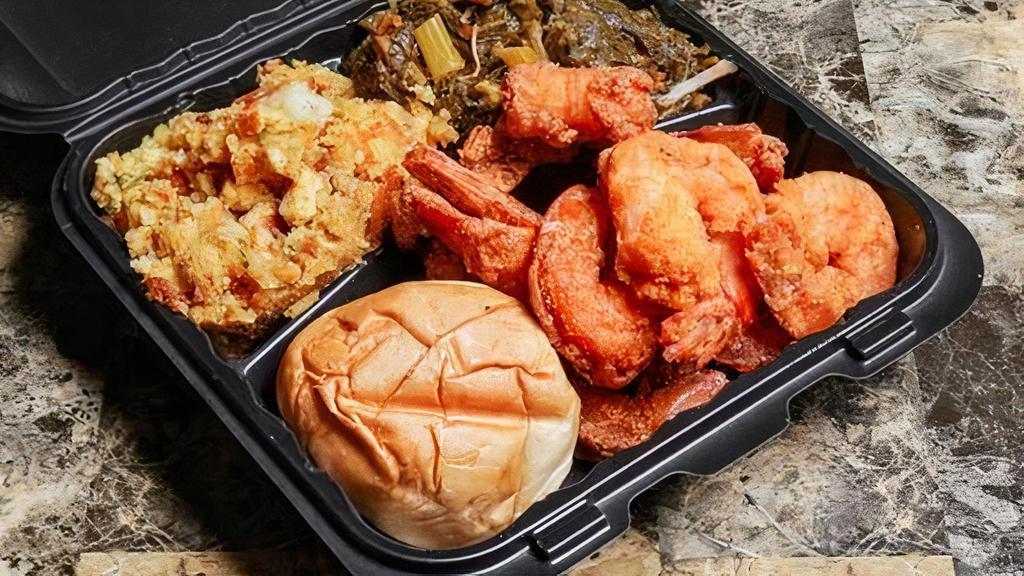 Jumbo Shrimp Dinner (8 Pcs) · Due to Covid food shortages and price hicks some of our price may have slightly temporally increased we appreciate your business. All dinners comes with two side and a drink