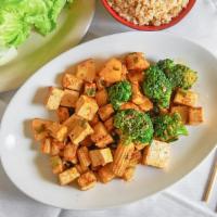 Lettuce Eat Vegetarian Bowl · Most Popular. Vegetarian. Tofu, broccoli, baby corn, pineapple and green onions with mongoli...