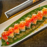 Snow White Roll · Inside Spicy Snow Crab. Topped with White Tuna and Coconut.

Consuming raw or undercooked me...
