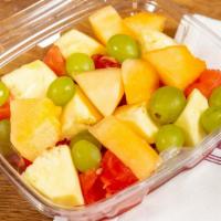 Fruit Bowl · Watermelon, pineapple, cantaloupe, grapes (fruits based on availability).