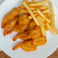 7 Piece Jumbo Shrimp Dinner · Includes , bread,season fries.
