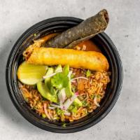 Ramen  · Birria, ramen noodles, carrots, onions, cilantro, jalapeno and a taquito