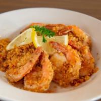 Shrimp Scampi · Seven jumbo shrimp