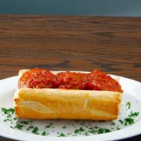 Meatball Sandwich · 3 meatballs, French bread and marinara sauce.