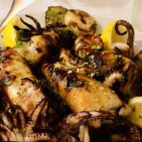 Grigliata (Unavailable) · Calamari, octopus, and shrimp broiled with balsamic vinegar.