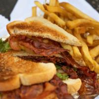 Super Blt Decker · Triple decker piled with bacon, lettuce, and tomato with your choice of bread.