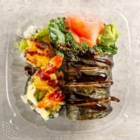 Tempura Roll · Choice of shrimp, chicken or salmon with lettuce masago, avocado.