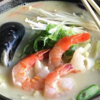Nagasaki Noodle · Japanese seafood noodle soup. Spicy.