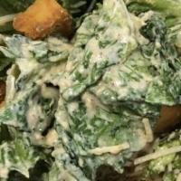 Chicken Caesar Salad · Individually packaged. Romaine with chicken, Parmesan, croutons, and Caesar dressing.