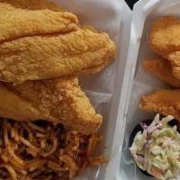 Fish Fry Friday · Your Choice of Catfish, Perch, Cod or Shrimp served with seasoned waffle fries & your choice...