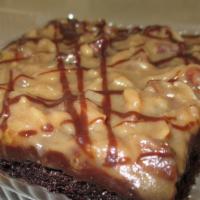 German Chocolate Cake Slice · Our rich chocolate cake with coconut, carmel and pecans.