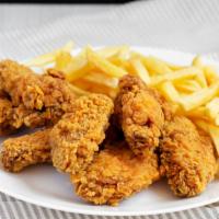 Classic Crispy Wings With Fries · Hot & Crispy Chicken wings, seasoned and fried to perfection. Served with a side of French f...