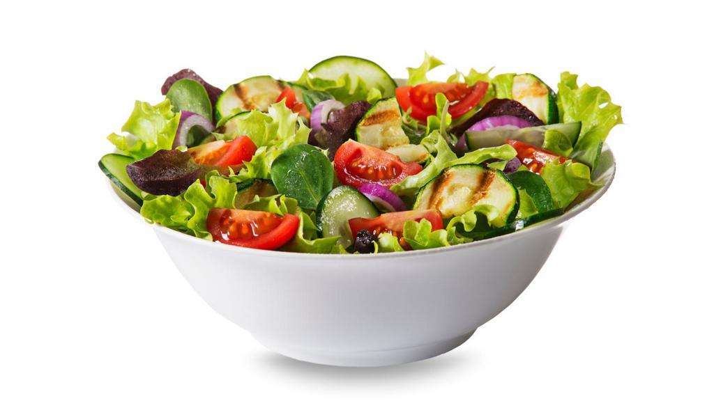 Dinner Salad · Fresh House special side salad made with mixed greens, cucumber, and cherry tomatoes.