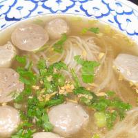 Beef Noodles Soup With Beef Meatball · Beef noodles soup with beef meatball.
