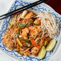 Pad Thai · Our famous house recipe pad Thai pan fried noodle dish is everyone's favorite! Your choice o...