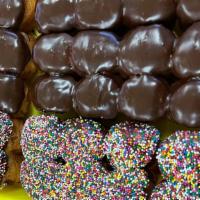 Dozen Chocolate Donuts Hole · 