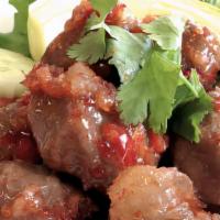 # A - Fried Beef Meatballs · (8 pcs) Deep-fried beef meatball with red sweet-chili sauce