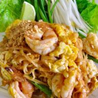 #7 - Pad-Thai · Rice noodle, egg, bean sprout, green onion, grounded PEANUT.