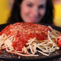 Spaghetti Marinara · Tomato sauce, basil.