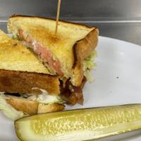 Big Blt · Smoked bacon, lettuce, tomato, and mayo on Texas toast.