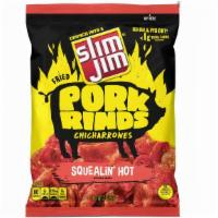 Slimjim Pork Rinds Hot · 2oz