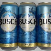Busch Regular | 6-Pack, 16 Oz Cans · 