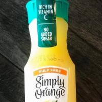 Simply Orange · Pulp free orange juice 11.5 Oz