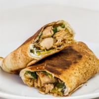 Chicken Shawarma Snd · Wrapped with lettuce, pickles and garlic spread.