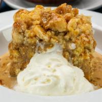 Bailey'S Bread Pudding · House-made melt-in-your-mouth bread pudding topped with buttery sauce infused with Bailey's ...