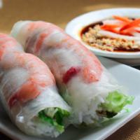 Goi Cuon (2) · Shrimp and pork fresh wrapped springrolls (cold)