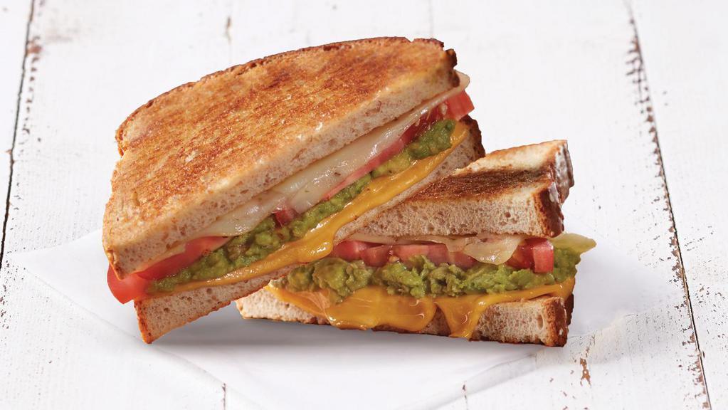 Adult Grilled Cheese · American cheese, pepper jack, tomatoes, guacamole, wheat bread (850 cal.)