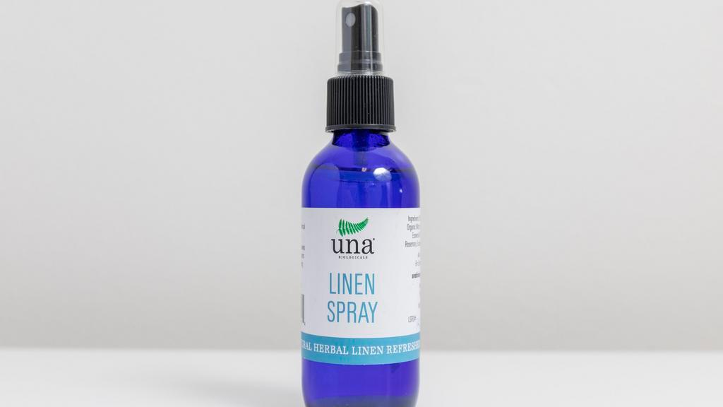 Una Linen Spray · • Smells Great, Very Soothing scent
• All natural ingredients 
• Can be used as a Pillow Spray.