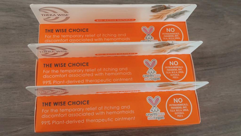 Thera•Wise All Natural Hemorrhoidal Cream · Thera Wise Hemorrhoid Cream & Ointment for Natural Pain Relief, 1 oz