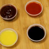Cup Of Wing Sauce · Sauce - Hot, BBQ, Garlic Butter, Teriyaki