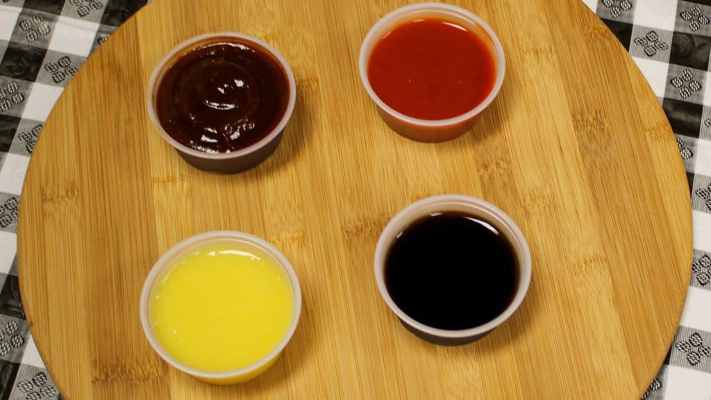 Cup Of Wing Sauce · Sauce - Hot, BBQ, Garlic Butter, Teriyaki