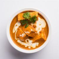 The Paneer Butter Masala · Cubes Of Homemade Cottage Cheese Cooked In Exotic North Indian Spices. Served with side of B...