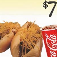 3 Coney Deal · 3 Coney's with chili comes with a  bag of Lay's Potato Chips and drink.  Add your favorite t...