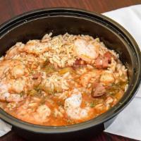 Gumbo Supreme · With Cajun beef sausage, chopped chicken breast, and steamed shrimp. A broth-based dish of t...