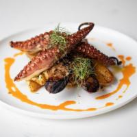Grilled Octopus · Grilled octopus with Italian red wine sausage.
