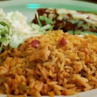 #4. Enchilada, Rice And Beans · 