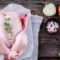 Halal Whole Chicken · Naturally Raised
Cage Free
Hand Slaughtered

Sold in Quantity (Approx over 3lbs).

Our Whole...