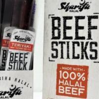 Sharifa Beef Teriyaki Sticks · Sharifa Beef Teriyaki Sticks. Sharifa Halal has made these Beef Sticks convenient for on the...
