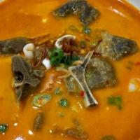 Gulai Kambing · Lamb with house curry spices.