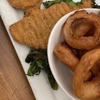 Whiskey Battered Onion Rings · 
