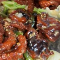 Baby Octopus · seaweed salad,