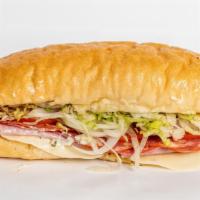 Lunch Special Number 8 · 8 Layer of Meats, 2 Layers of Cheese Italian Submarine Sandwich. Capicola, Ham, Salami, Prov...