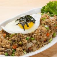 Bokum Bap · Korean fried rice with egg with choice of beef, chicken, pork or tofu.