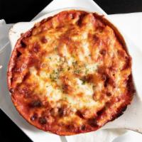 Baked Mostaccioli With Cheese & Meat · 
