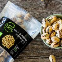 Salt & Pepper Pistachio Trail Mix · Pistachios are known to humans as far back as 6750BC. These used to feed these Kings and Cza...